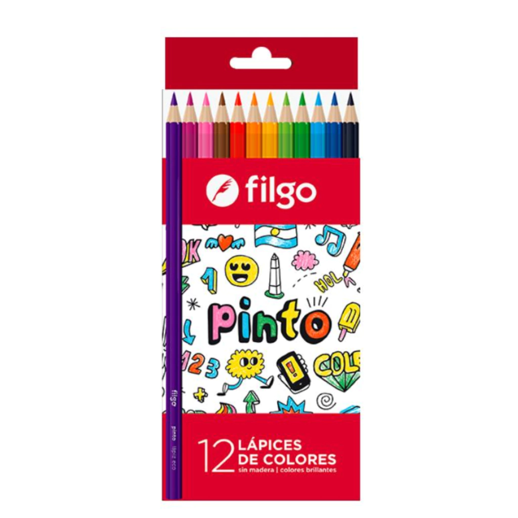 LAPICES DE COLORES (FILGO) X12 LARGOS