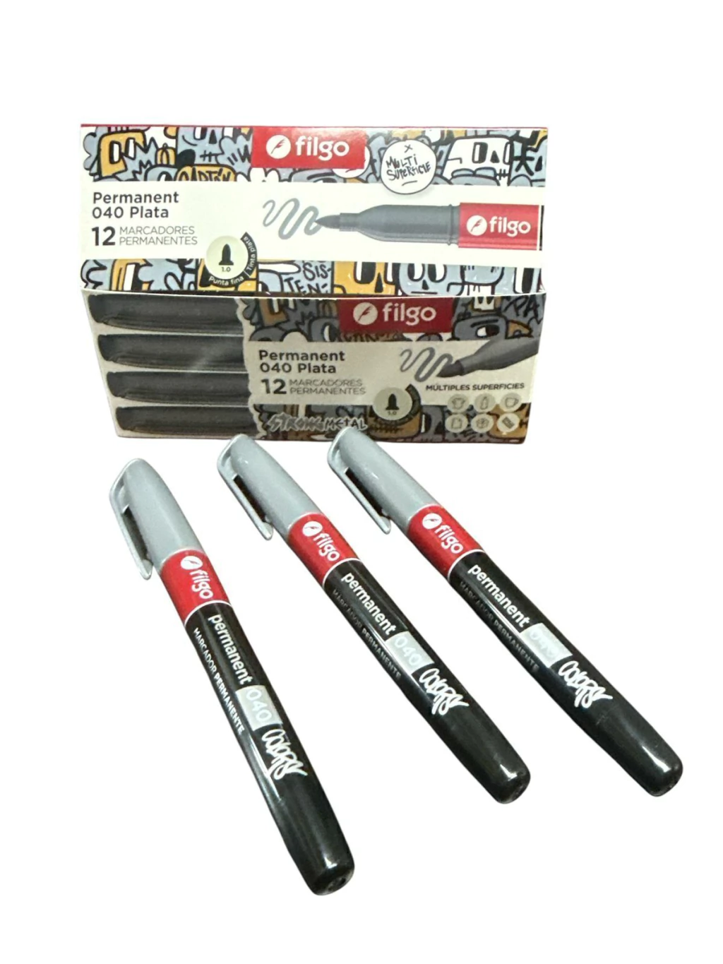 Marcador Filgo Permanente- DORADO/PLATEADO