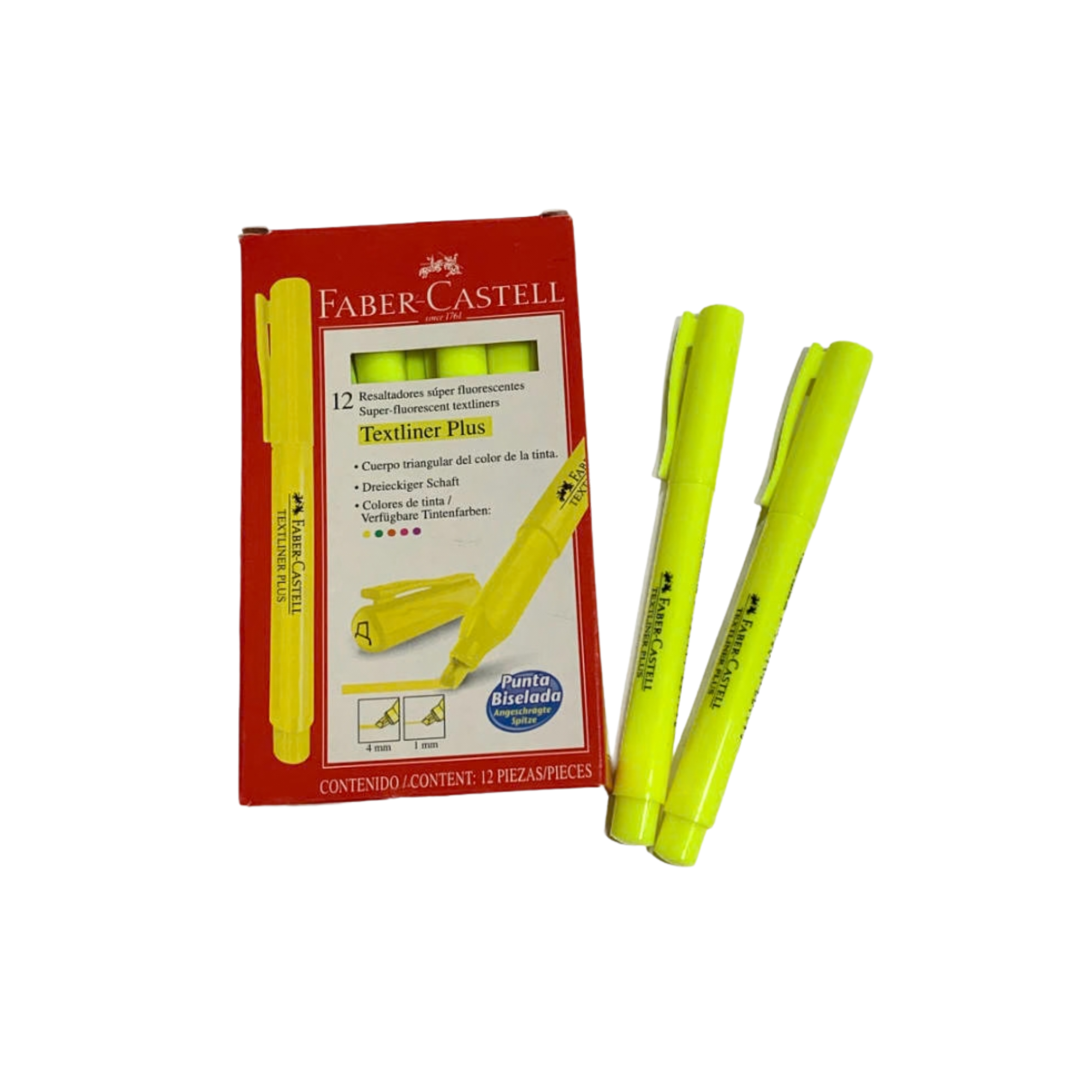 RESALTADOR FABER CASTELL (TEXTMARKER PLUS ) AMARILLO