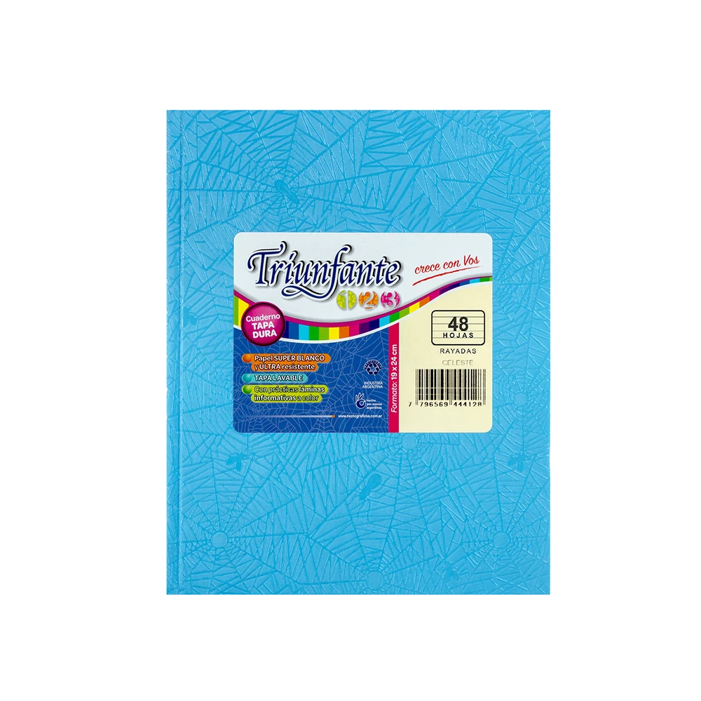 CUADERNO TRIUNFANTE T/D X 50HC