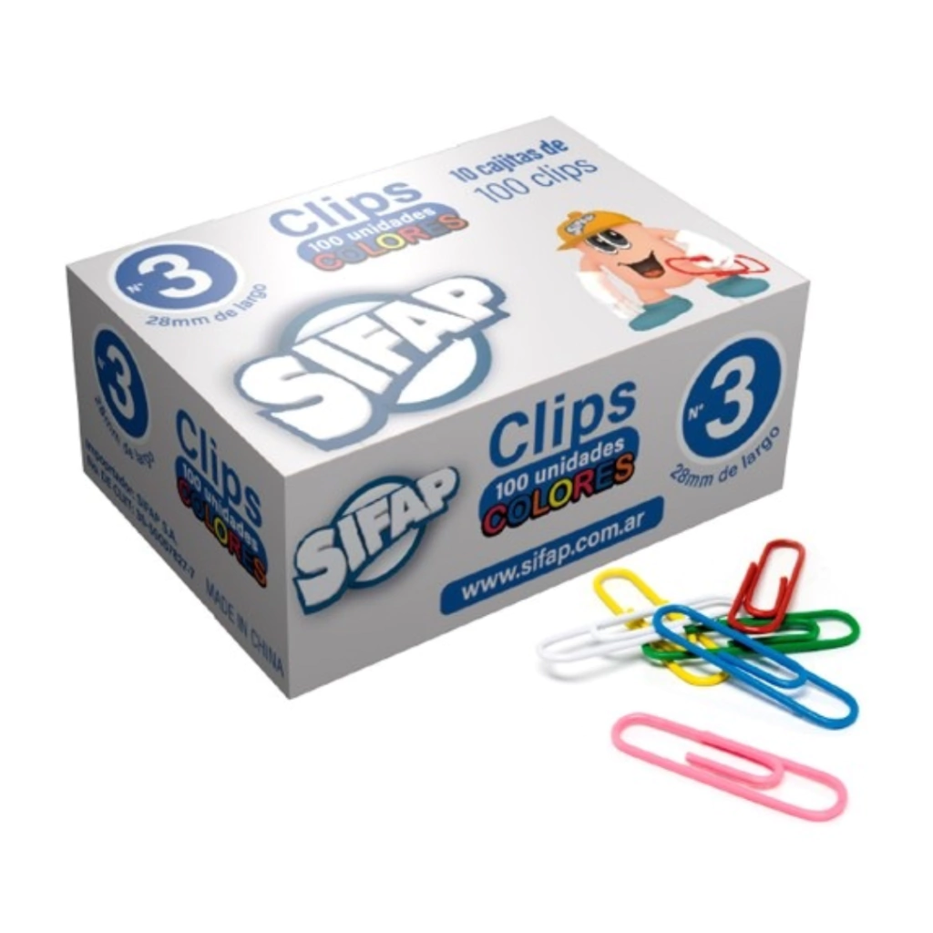 CLIPS N.4 FORRADO CAJITA X 100 UNID.