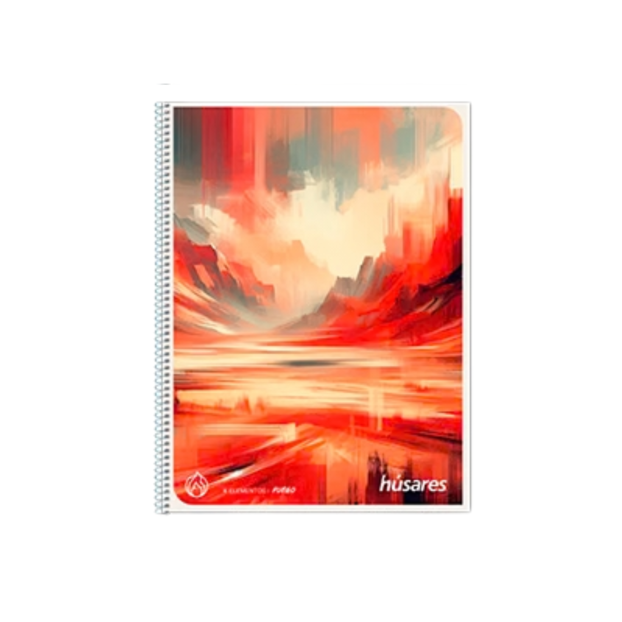 CUADERNO A5 C/ESPIRAL FLEXIBLE 16 X 21 DISEÑO x 80 Hjs - RAYADO