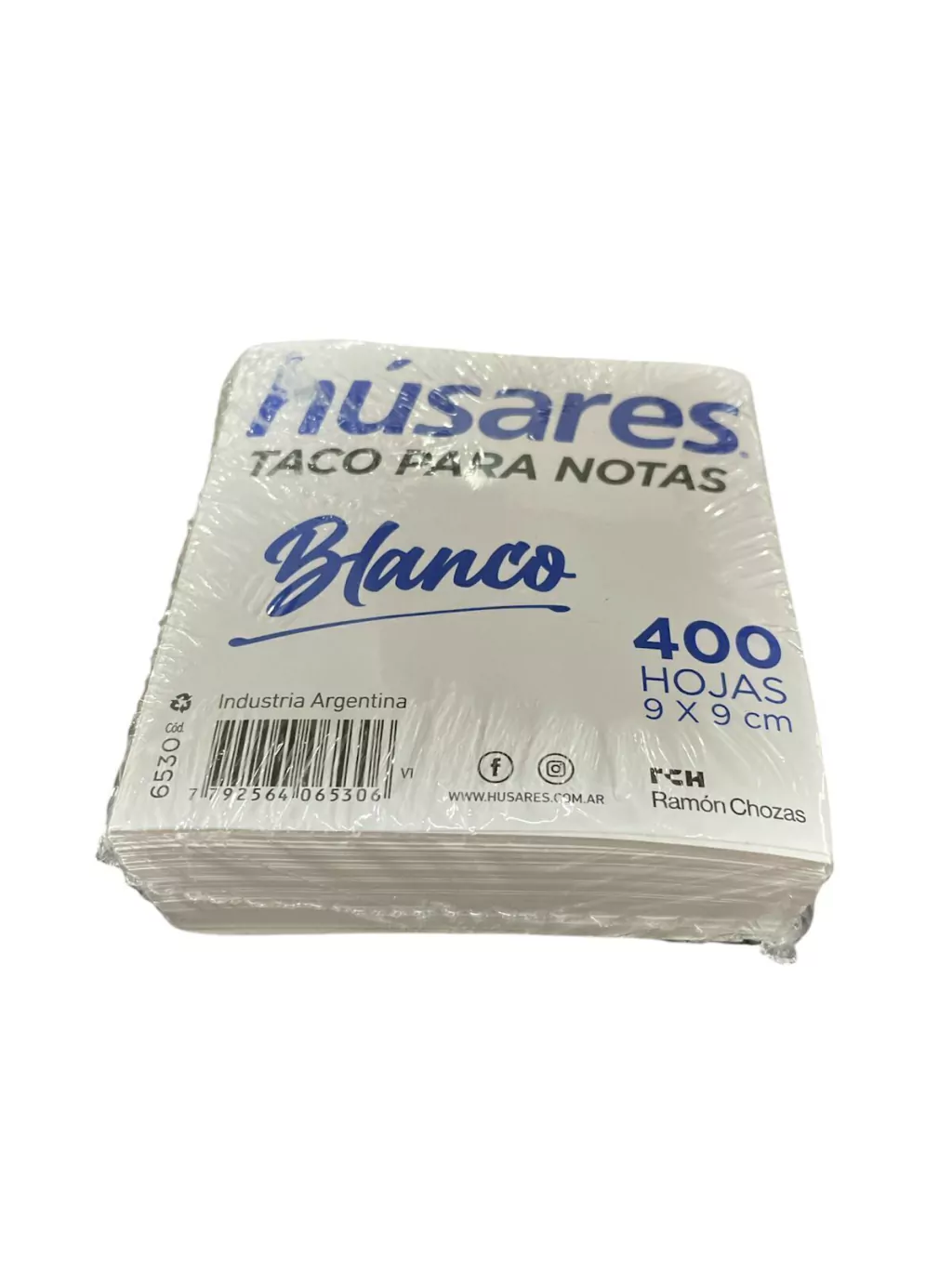 Taco 9 x 9 x 400 hjs. Blanco Husares