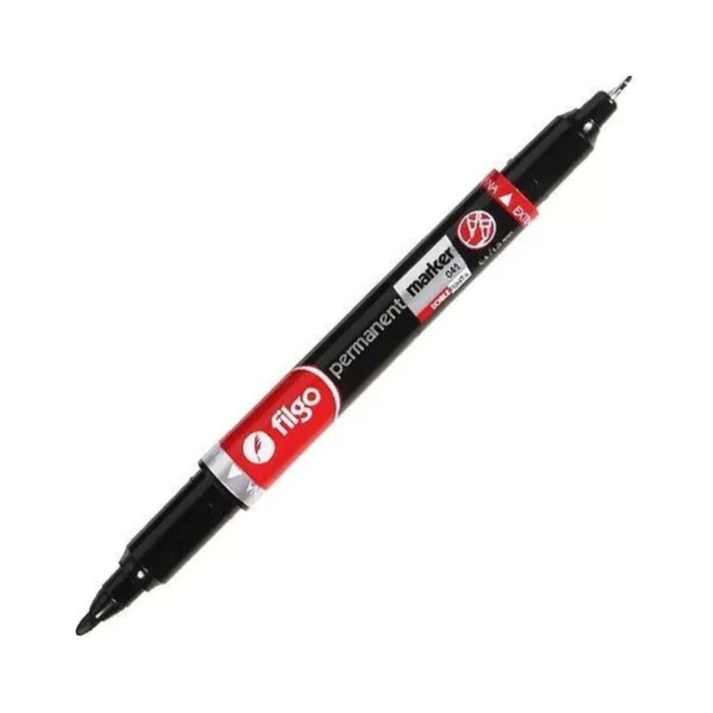 MARCADOR DOBLE PUNTA (FILGO 042) NEGRO