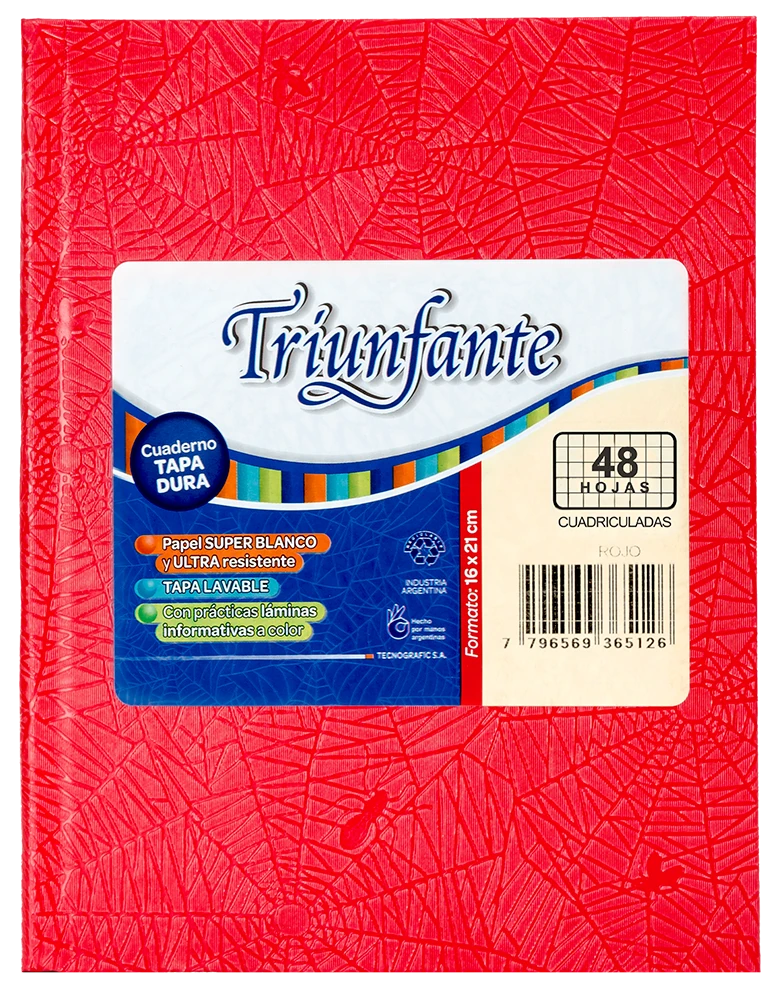 CUADERNO TRIUNFANTE T/D X 50HC