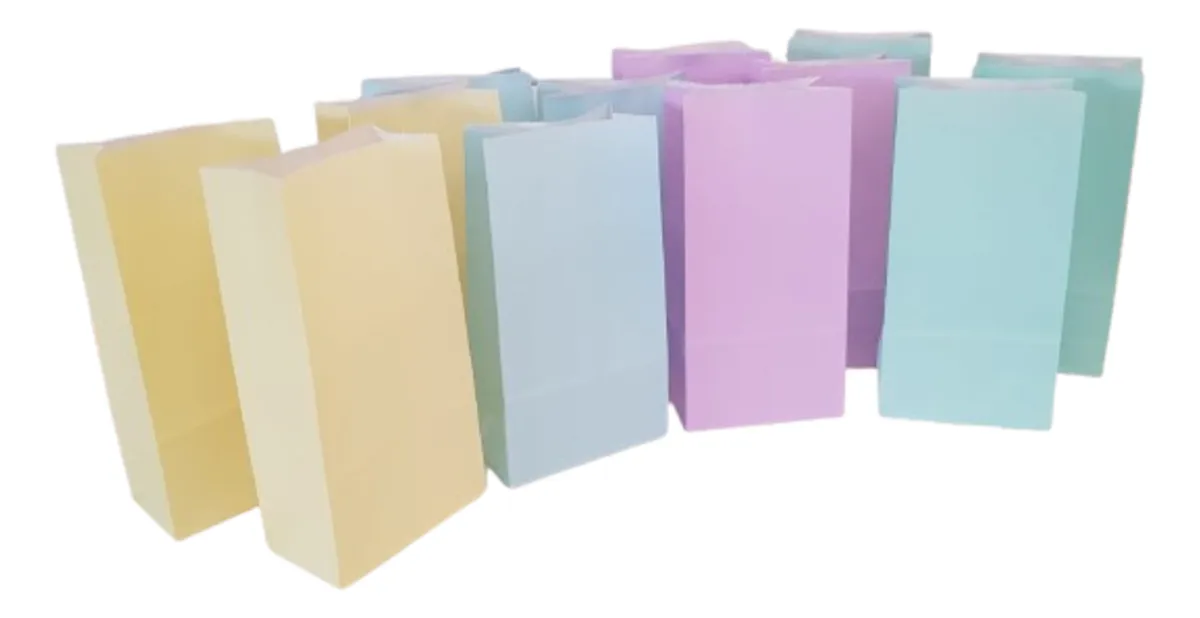 Bolsitas De Papel Souvenirs Colores 