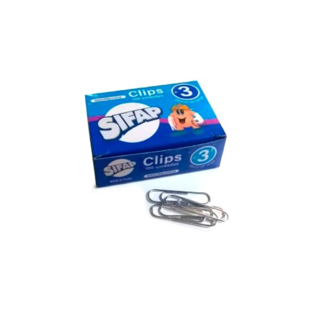 CLIPS N.3 METALICO E/CAJITA X 100 UNID. SIFAP/EZCO