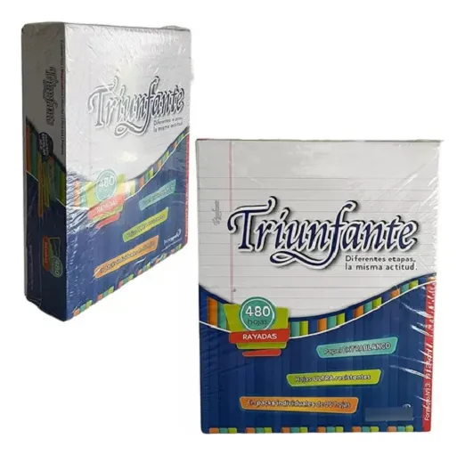 HOJAS TRIUNFANTE N° 3- 90 GRS- RAYADAS (hojas sueltas)