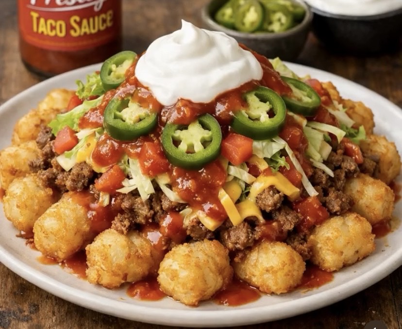 Loaded Taco Tots