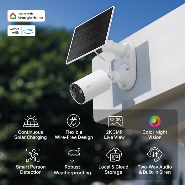 Solar-Powered Security Camera Kit