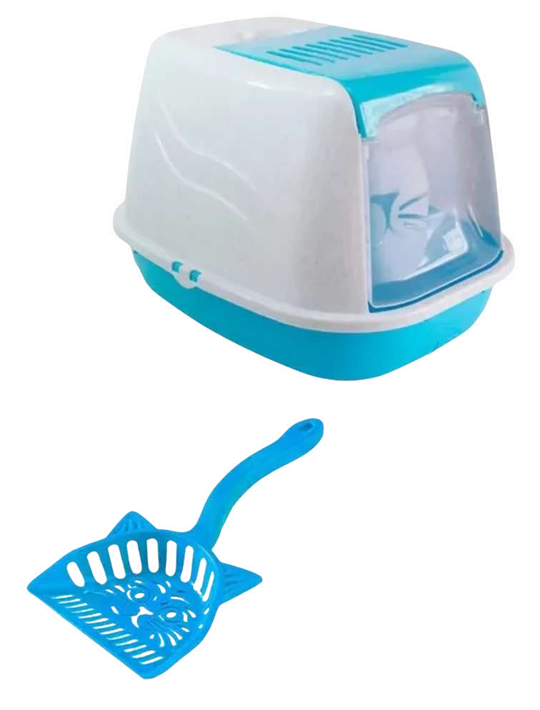 Caja arenera cerrada CON TAPA + PALA