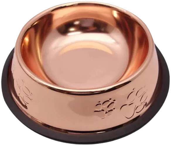 COMEDERO DORADO ANTIDESLIZANTE 18CM