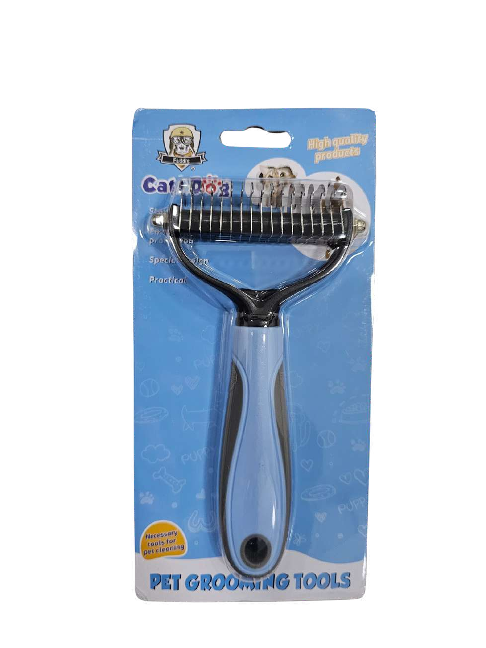 Cepillo Deslanador para Mascotas QUITANUDOS