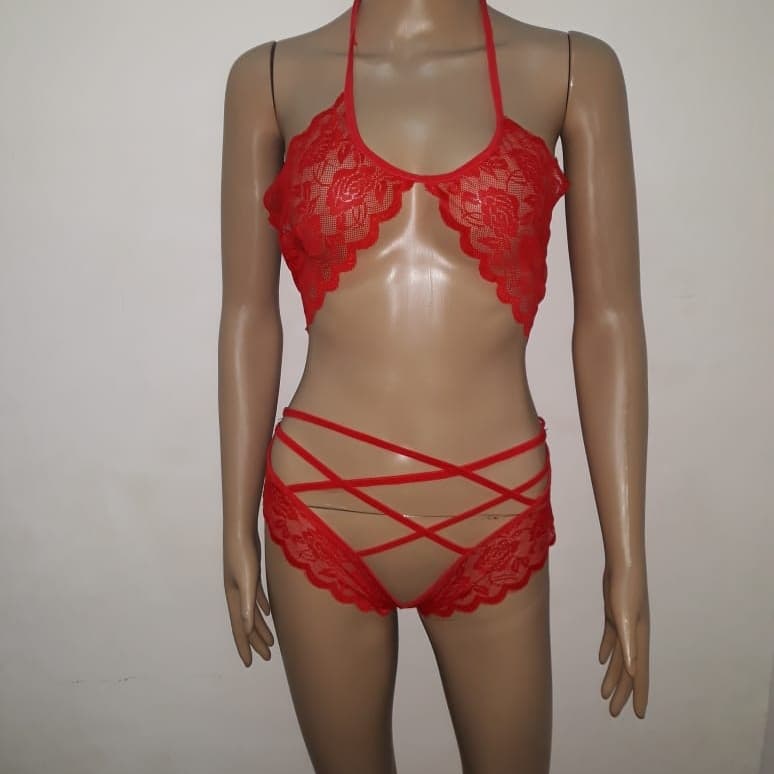 Lingerie Set Sexy Pink