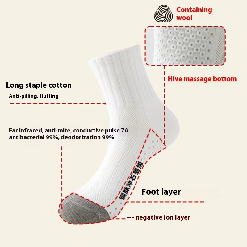 Copper-Infused Graphene Compression Socks for Foot Health & Performance