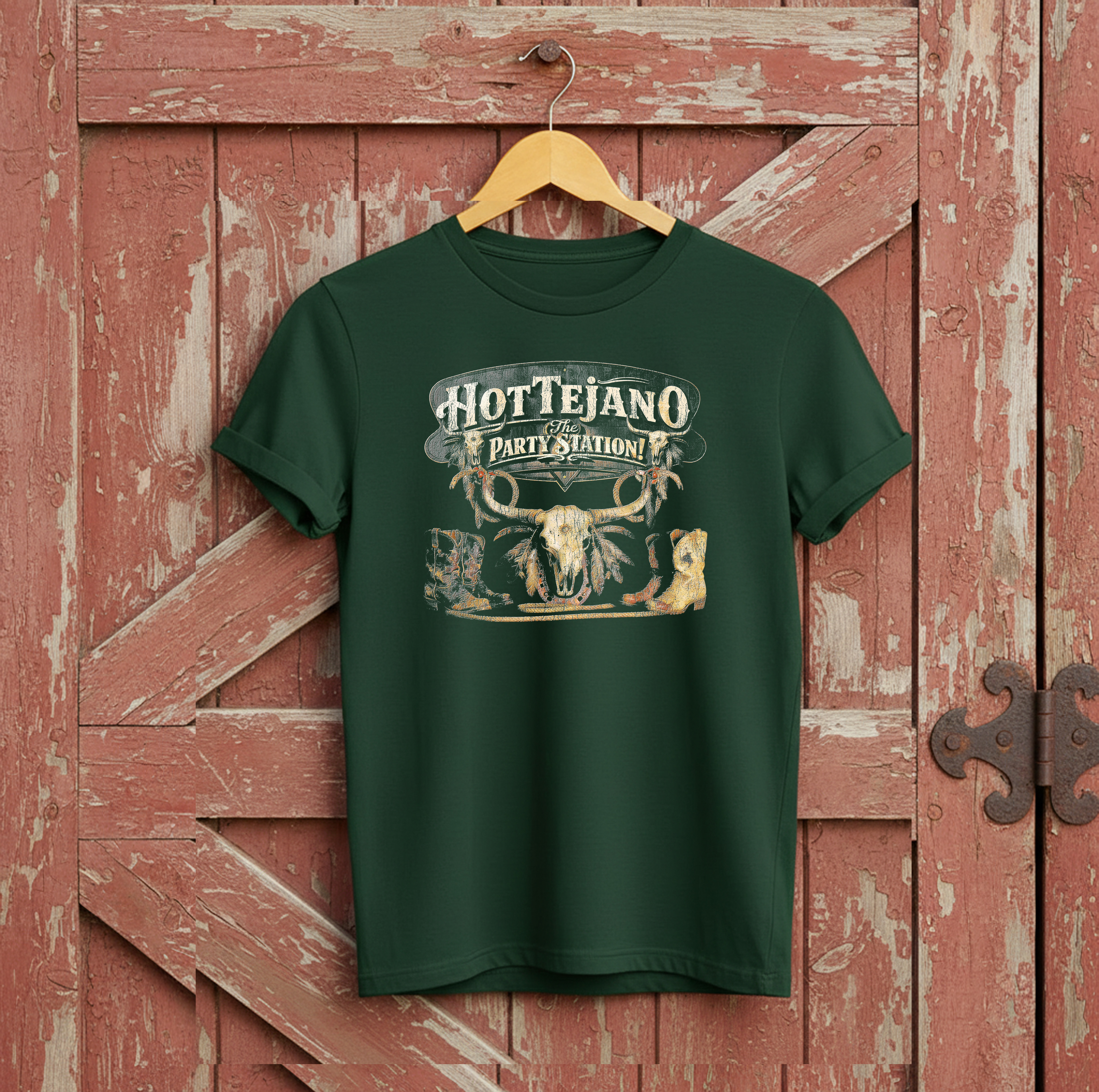 Hot Tejano Party Station Steer and Boots