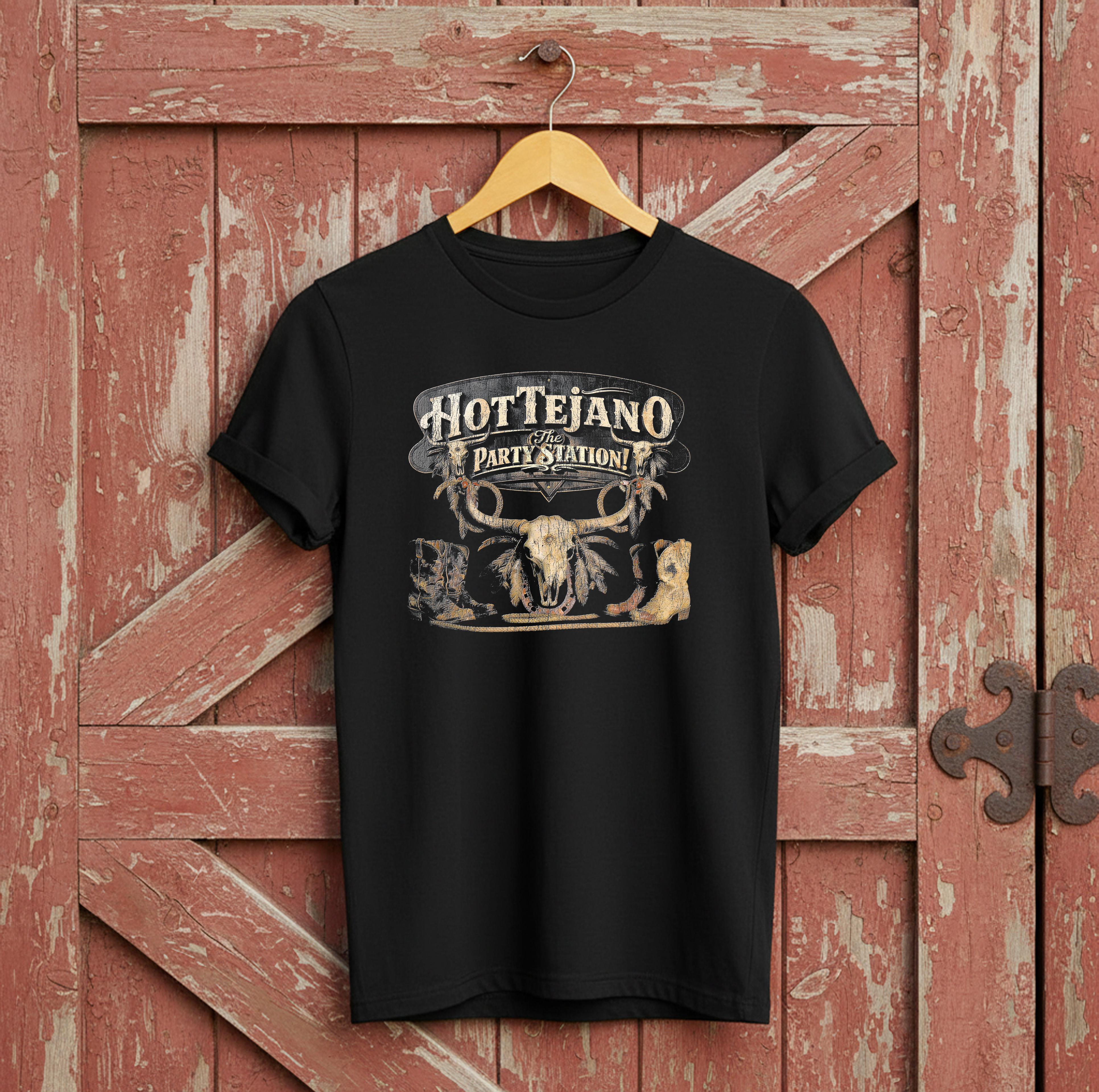 Hot Tejano Party Station Steer and Boots