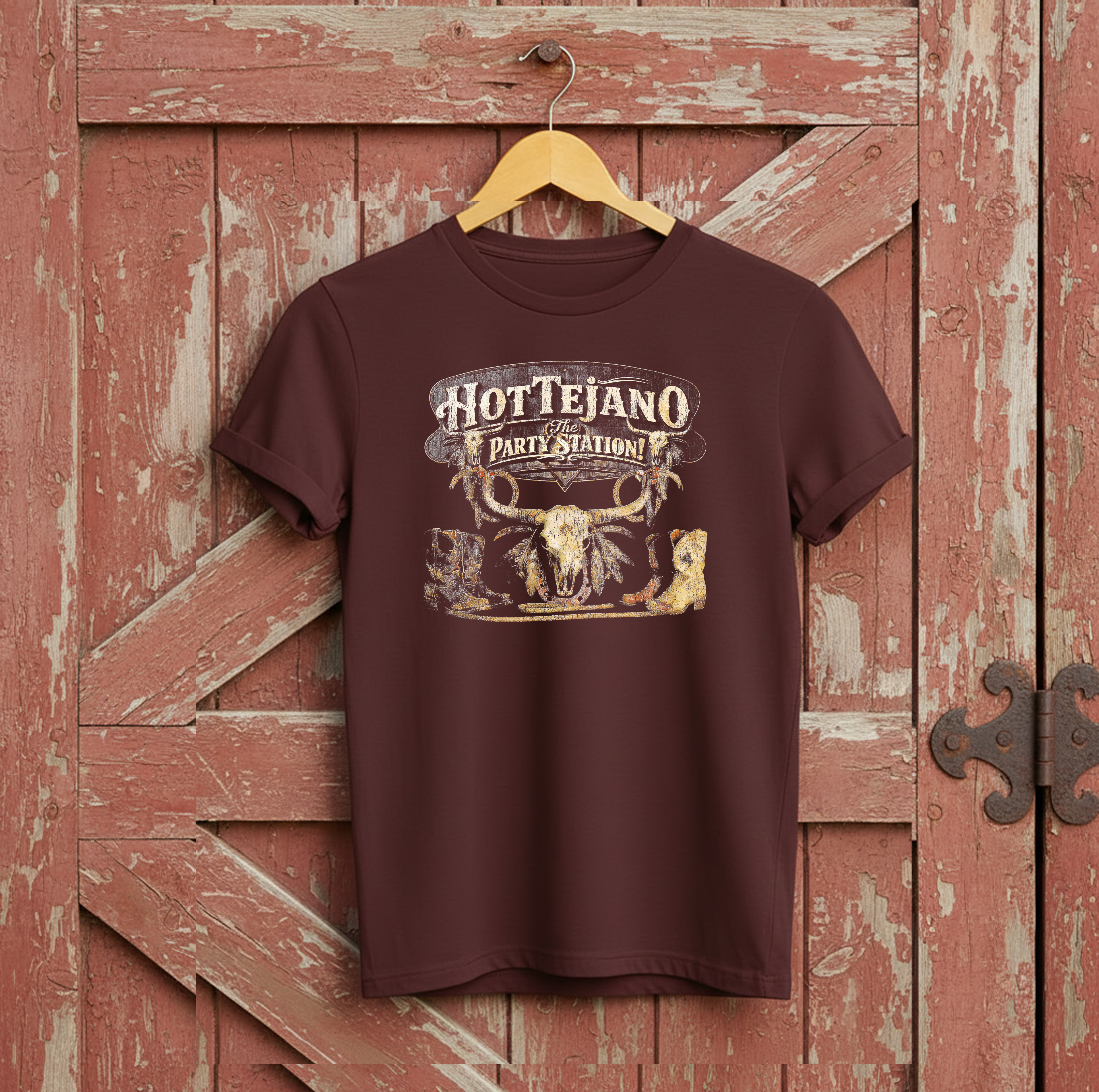 Hot Tejano Party Station Steer and Boots