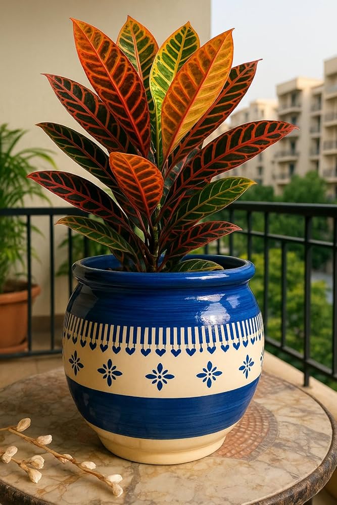 Blue Ceramic Planter Pot