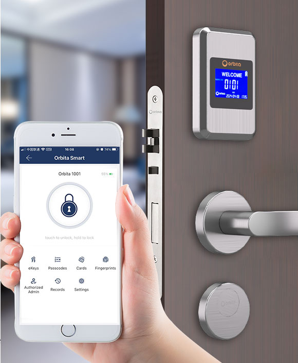 LCD luxury design hotel lock (S4032G)