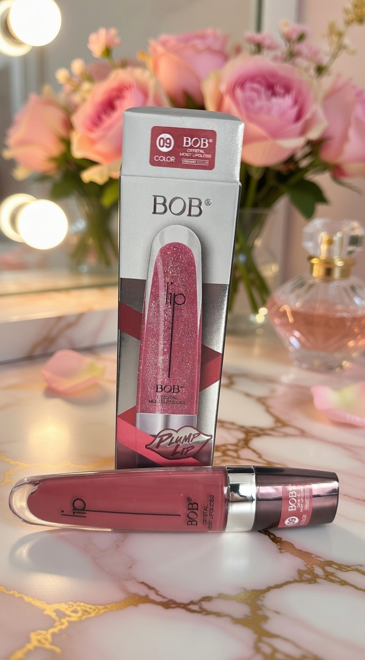 BOB Crystal Moist Lipgloss 6.5g – Hydrating Gloss with Plumping Shine