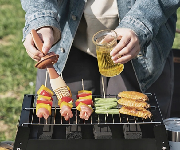 Foldable Tourist Charcoal Grill TG71420 | Portable BBQ for Camping, Garden & Outdoor Use