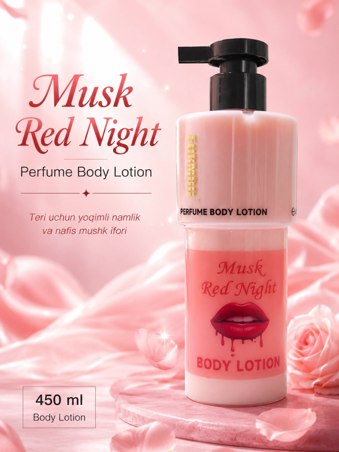 Perfumed Musk Body Lotion for Women 450ml – Long-Lasting Hydration & Soft Skin Care