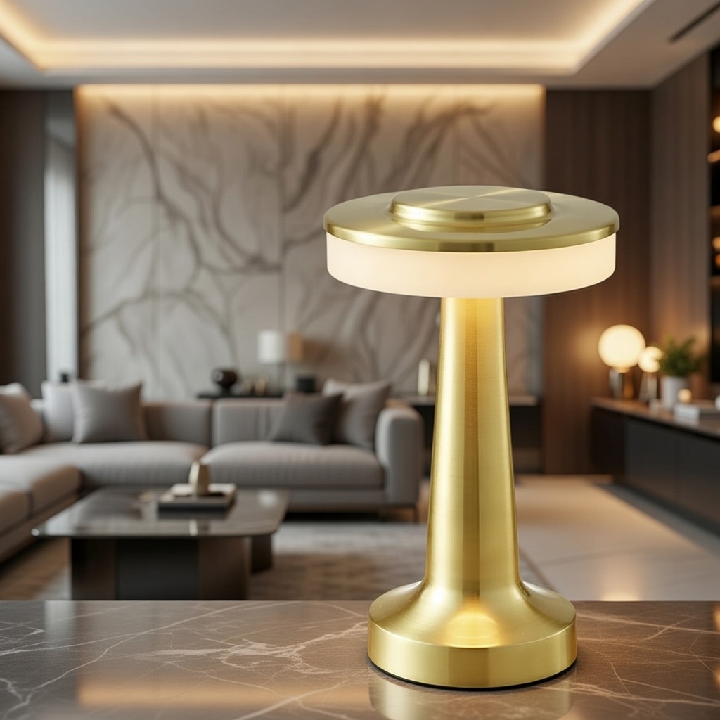 Verk Group Metal Night Lamp, Yellow, 3W