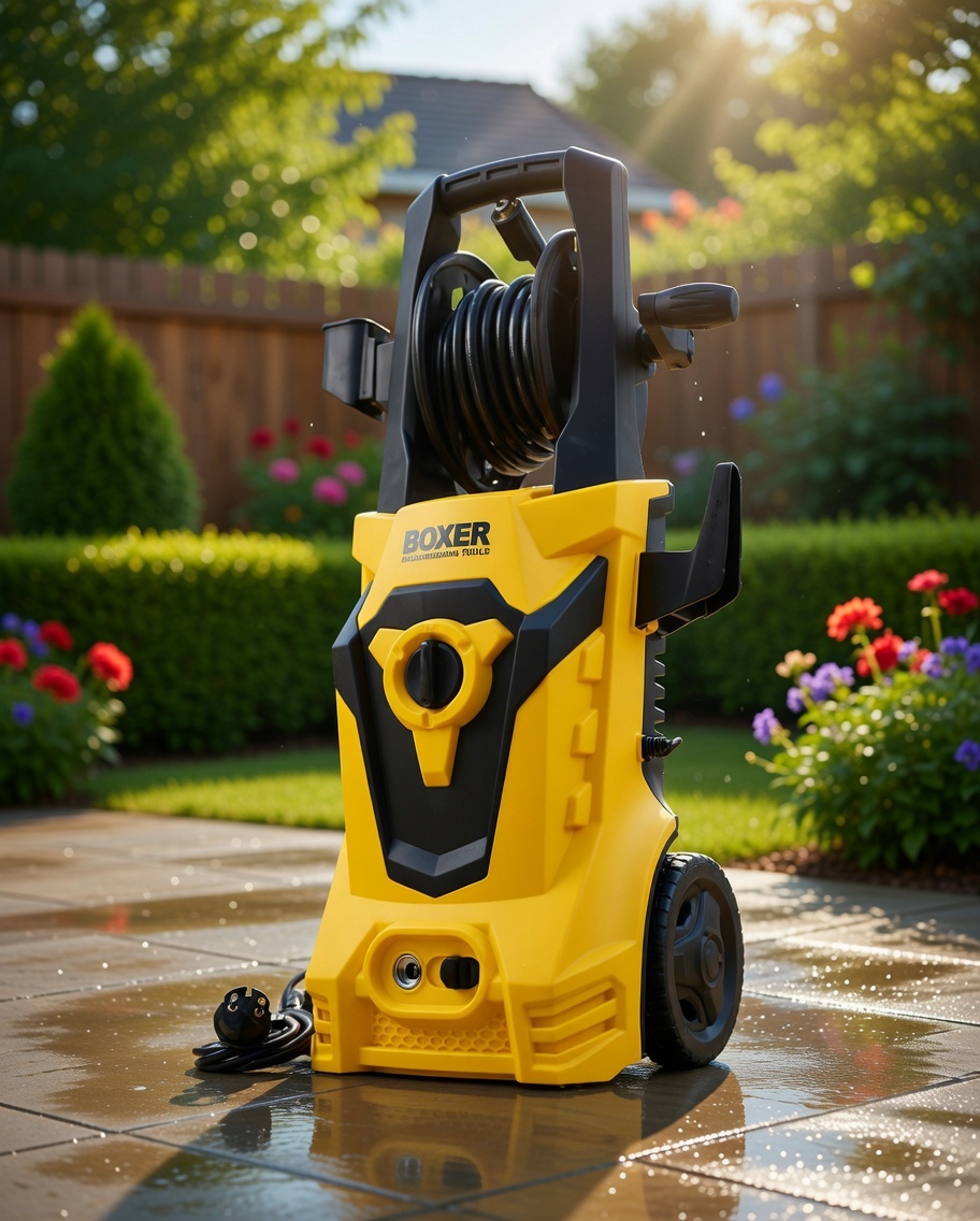 BOXER BX114 High Pressure Washer 2800W – Induction Motor | Hose Reel | IPX5 Waterproof