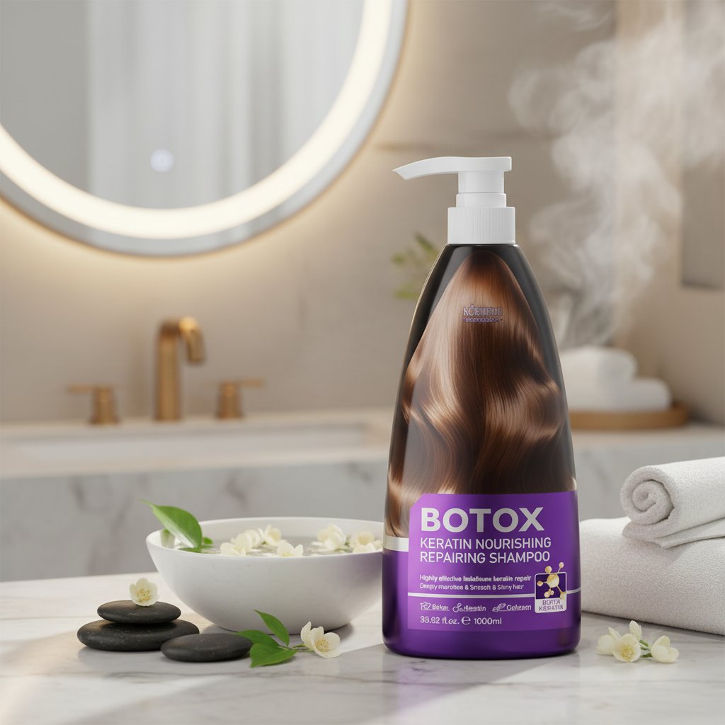 Keratin & Collagen Hair Shampoo 1000ml – Nourishing, Regenerating & Smoothing Care for Damaged Hair