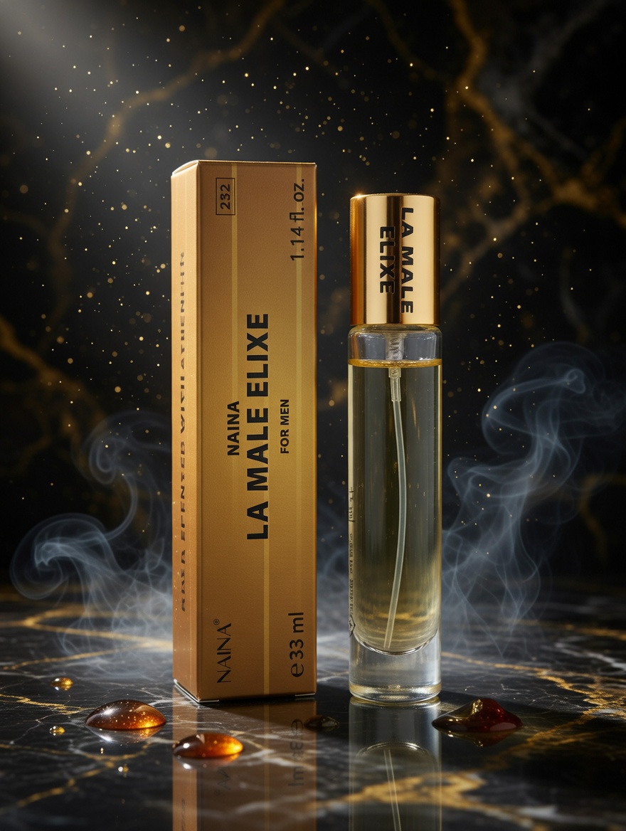 LA MALE ELIXE Men’s Perfume 33ml – Woody Lavender Tonka Long-Lasting Fragrance