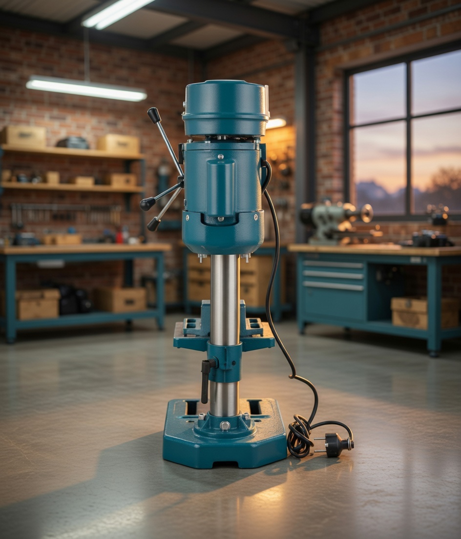 BOXER BX‑2084 Bench Drill Press 2850W – 16mm Chuck | 5‑Speed Column Drill | Precision Workshop Machine