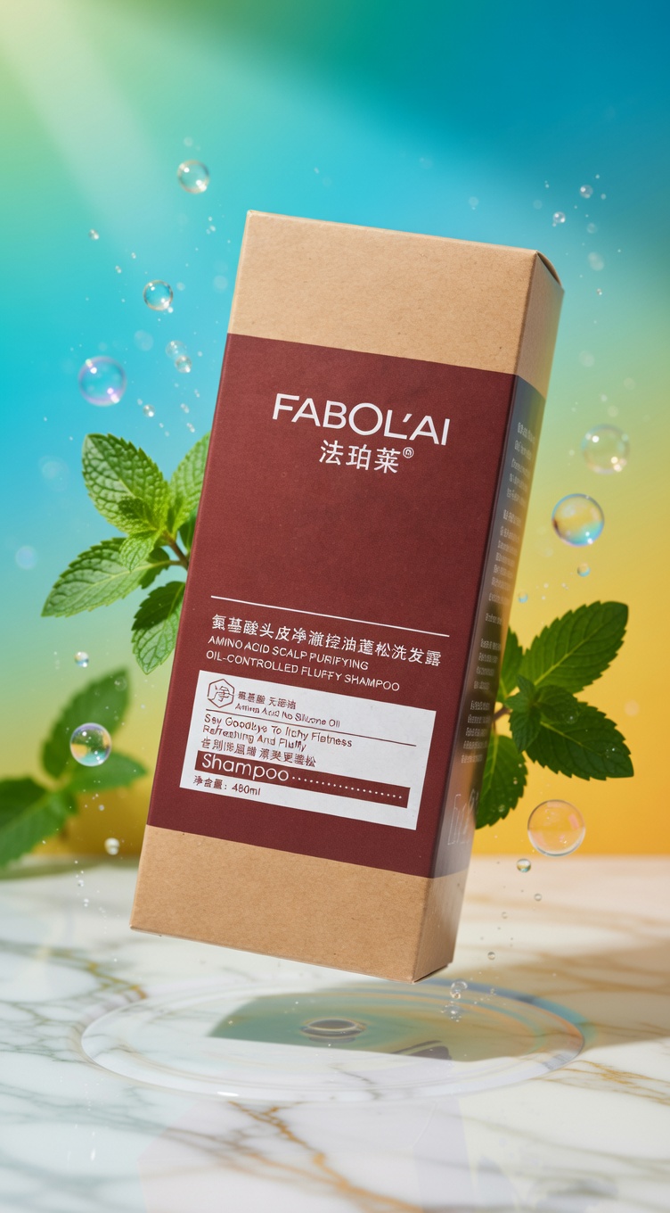 FABOL’AI Amino Acid Scalp Purifying Shampoo 480ml – Oil Control, Anti‑Itch, Volumizing, Silicone‑Free