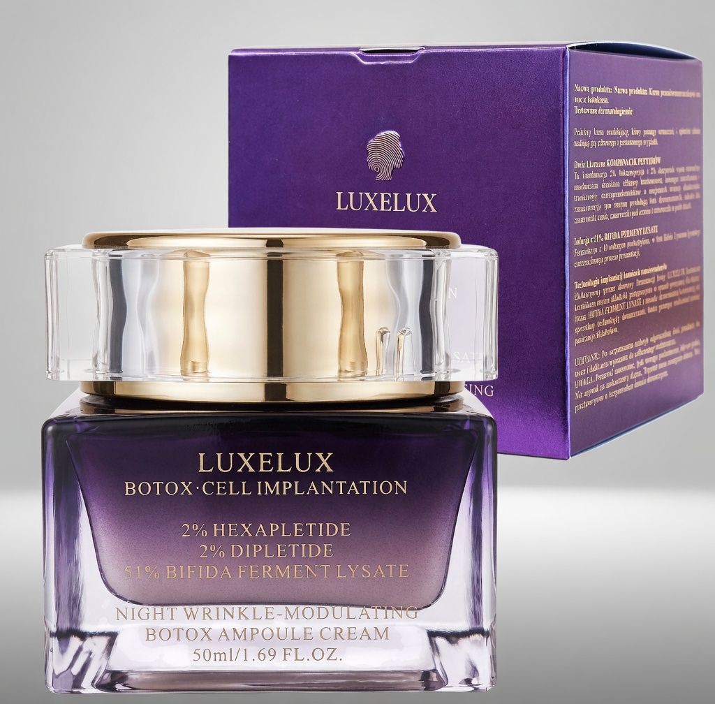 LUXELUX Night Wrinkle-Modulating Botox Ampoule Cream – Advanced Firming & Anti-Aging Treatment