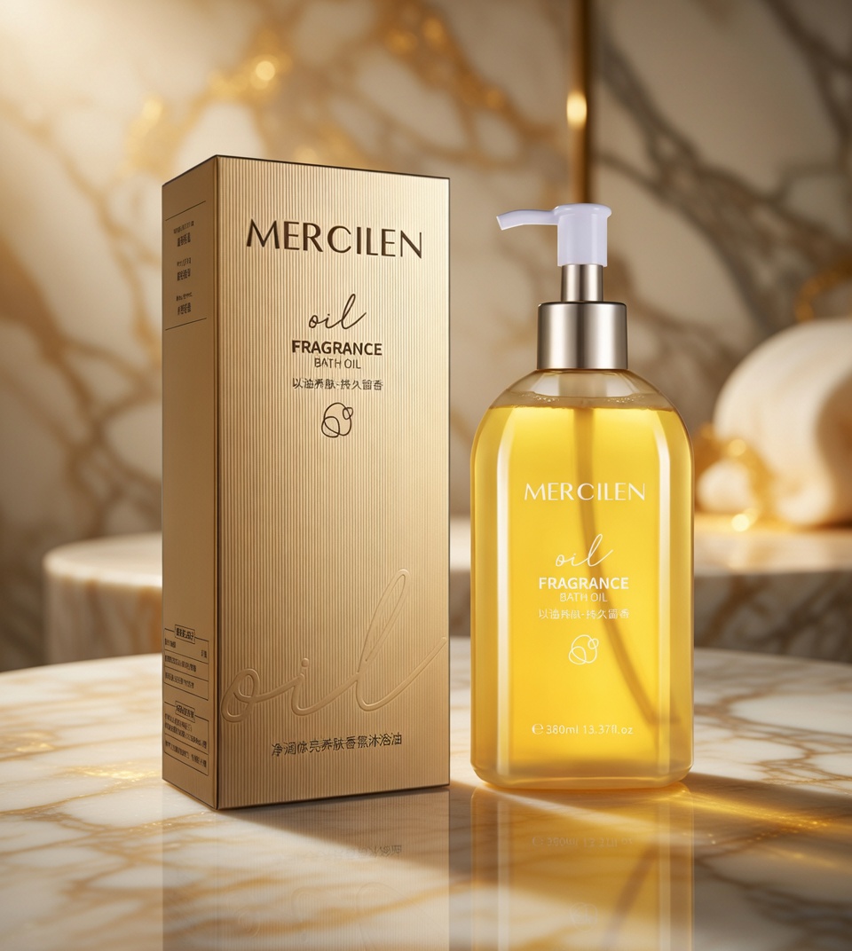 Mercilen Moisturizing & Brightening Bath Oil 380ml – Hydrating, Nourishing & Refreshing Skin Care