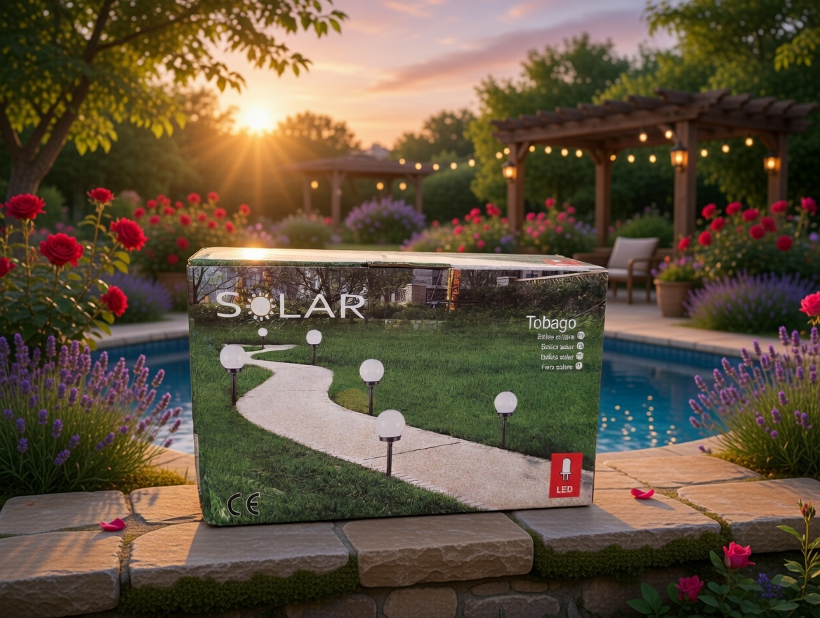 Tobago Solar LED Garden Path Lights – Outdoor Pathway Lighting