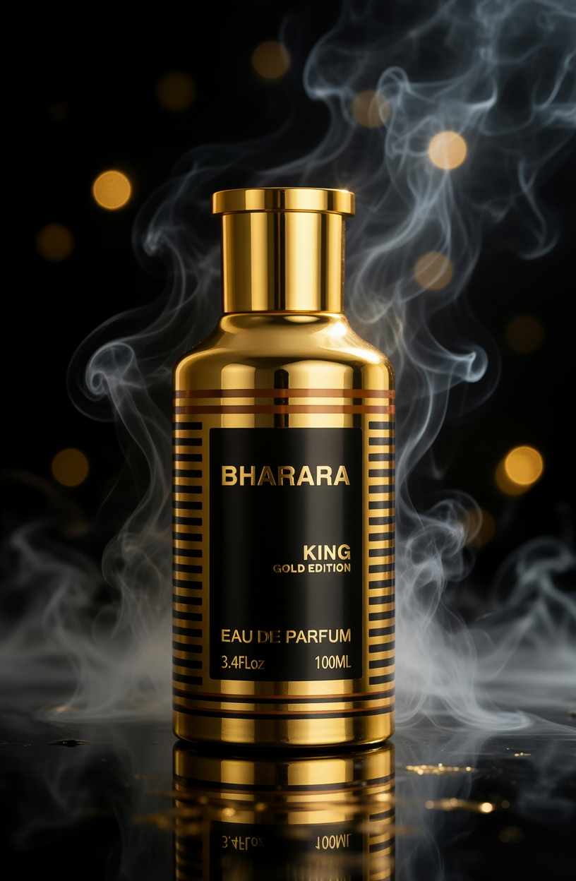 Bharara King Gold Edition EDP 100ml – Luxury Citrus & Musk Perfume for Men
