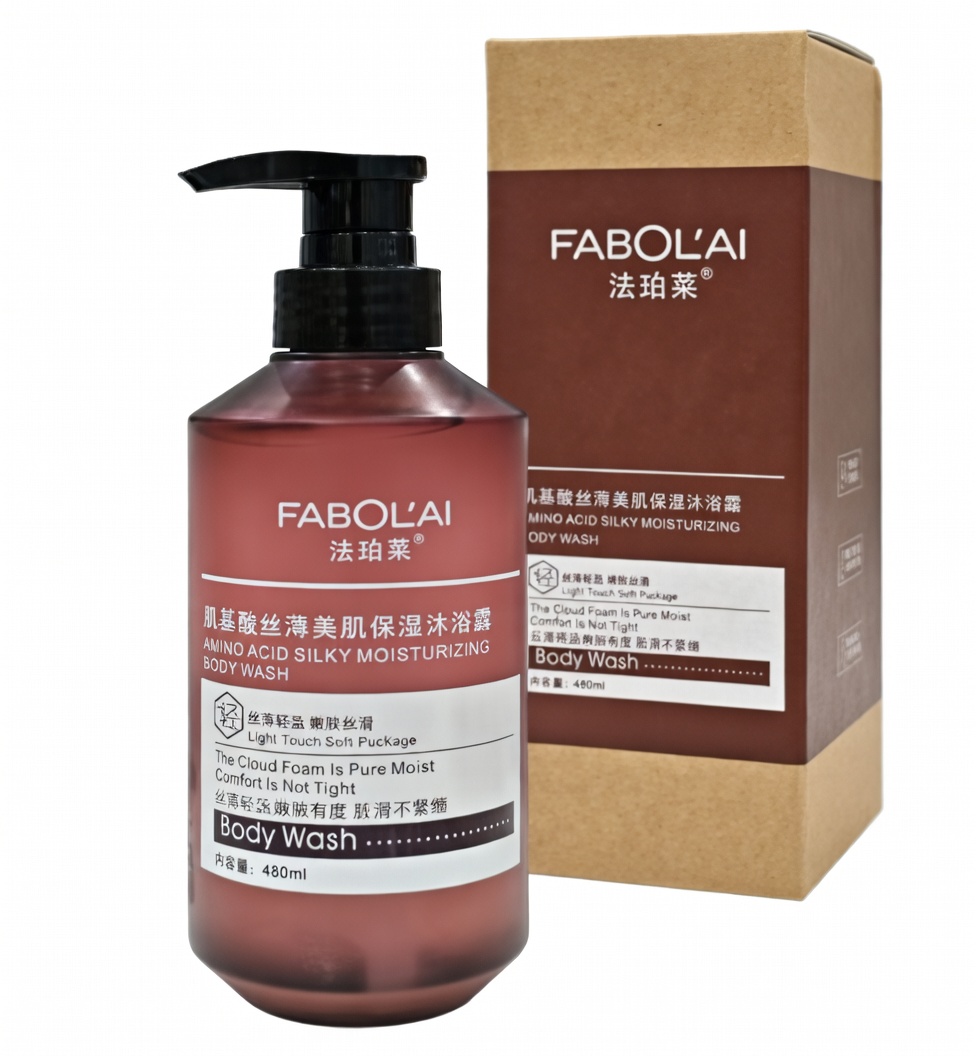 Fabol’Ai Amino Acid Shower Gel 480ml – Hydrating Body Wash