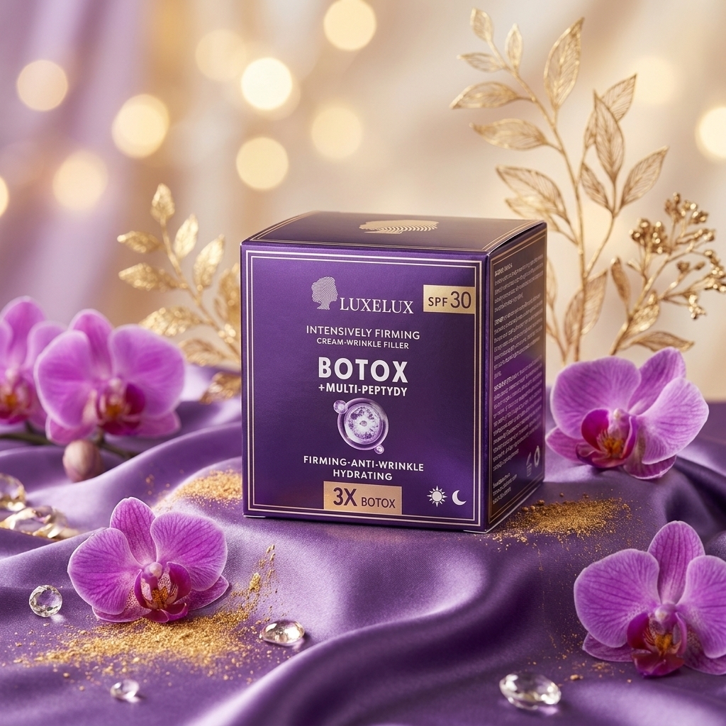 LUXELUX Botox+ Multi Peptides Face Cream 50g – Anti-Wrinkle, Firming & SPF 30 Day/Night Care