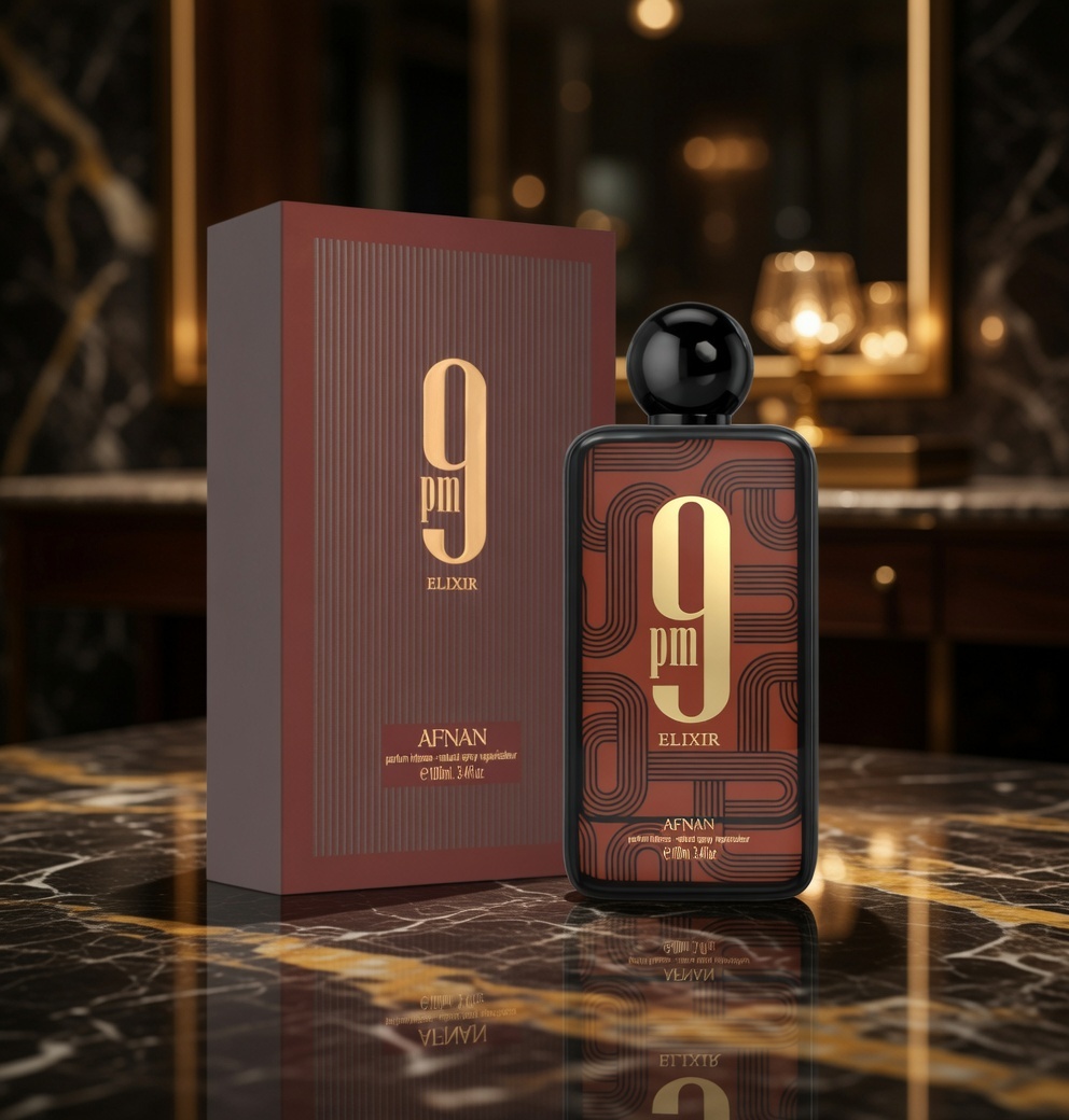 Afnan 9 PM Elixir 100ml – Luxury Unisex Perfume with Warm Spicy & Sweet Notes