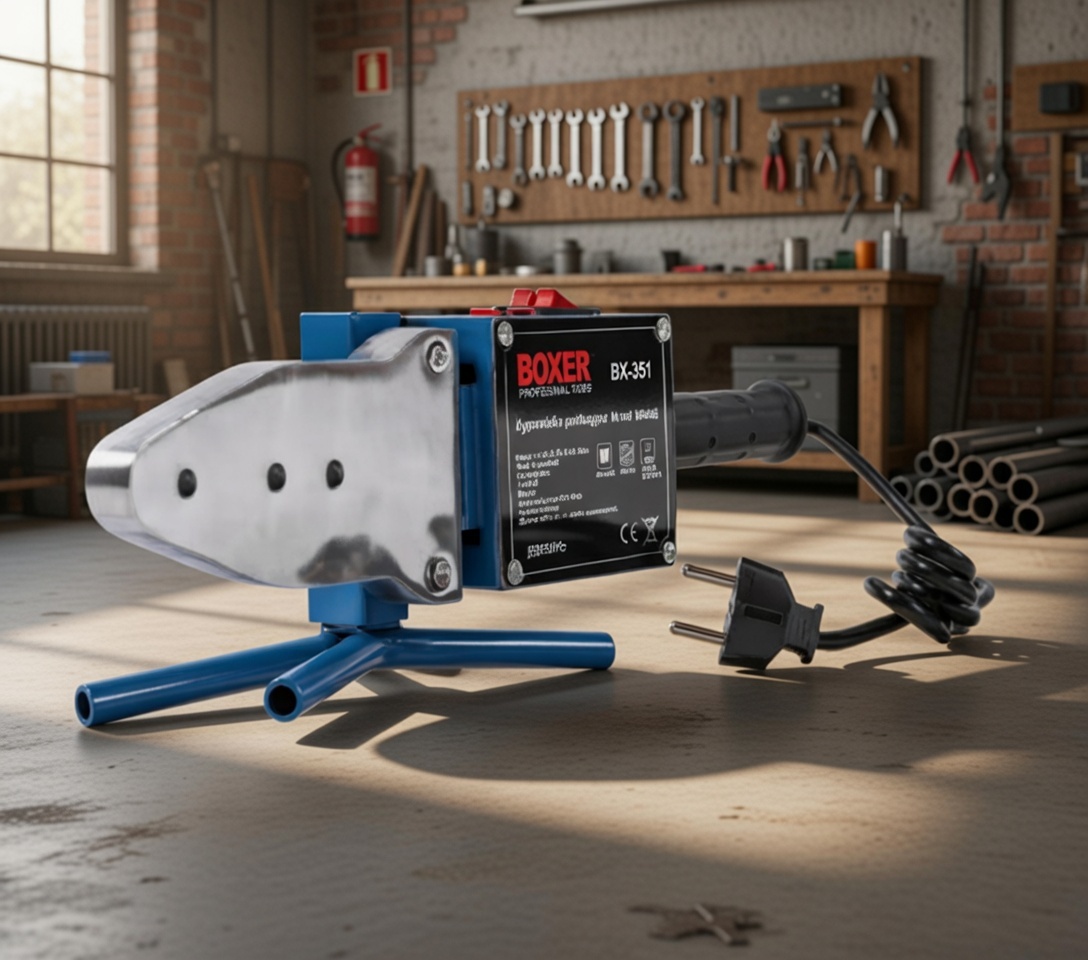 BOXER BX‑351 Polyfusion Welding Machine | 2850W | 16–63mm Pipe Welder | Professional Plastic Pipe Fusion Tool