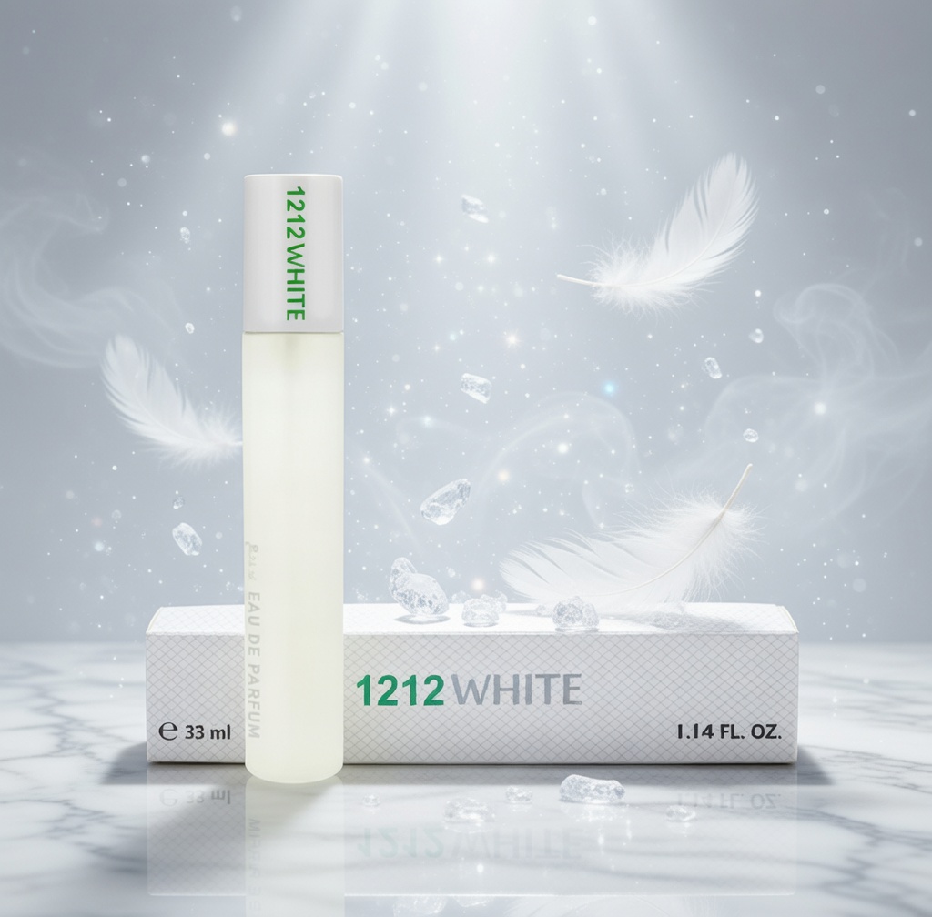 135 1212 White Men’s Perfume 33ml – Fresh Woody Leather Long-Lasting Fragrance