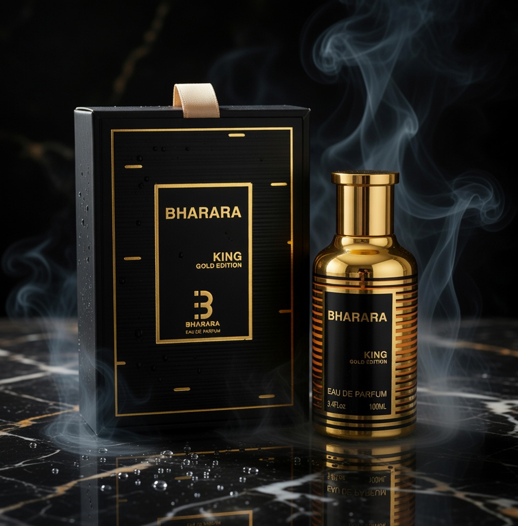 Bharara King Gold Edition EDP 100ml – Luxury Citrus & Musk Perfume for Men
