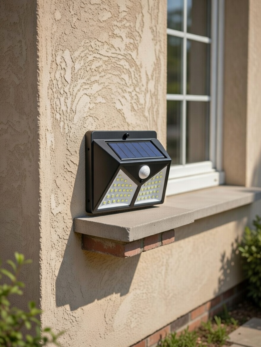 Solar Elevation Lamp 100 LED with Motion & Twilight Sensor – Outdoor Waterproof Wall Light