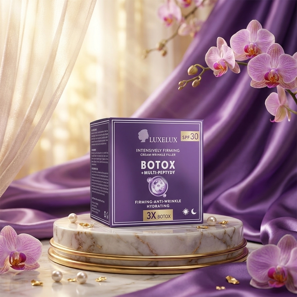LUXELUX Botox+ Multi Peptides Face Cream 50g – Anti-Wrinkle, Firming & SPF 30 Day/Night Care