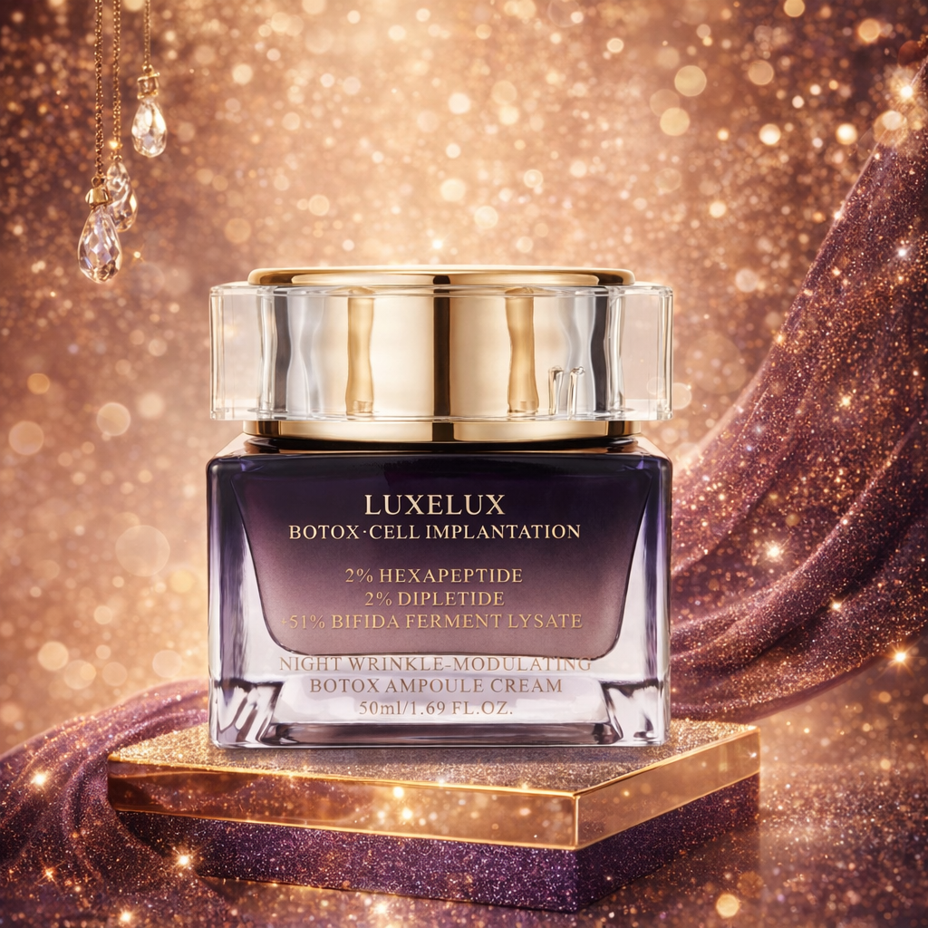 LUXELUX Night Wrinkle-Modulating Botox Ampoule Cream – Advanced Firming & Anti-Aging Treatment