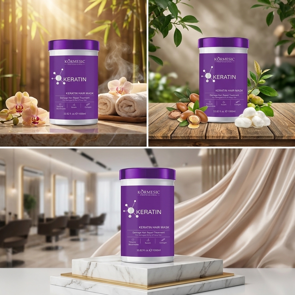 Keratin & Collagen Hair Mask 1000ml – Intensive Regeneration, Smoothing & Deep Repair Treatment