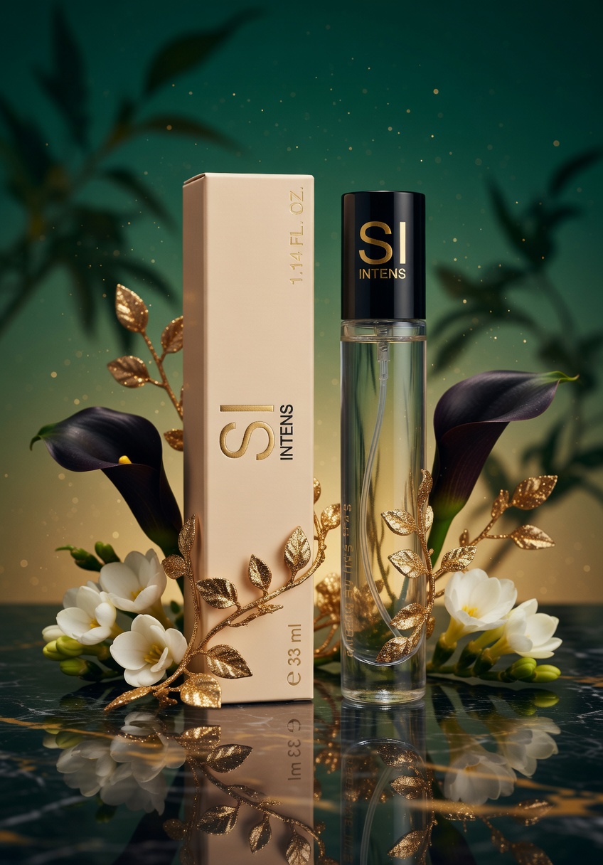 SI Intens Women’s Perfume 33ml – Vanilla, Rose & Patchouli Long-Lasting Fragrance