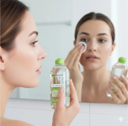KISS BEAUTY Micellar Makeup Remover Water 109 ML – Gentle, Non-Irritating & Deep Cleansing for Sensitive Skin