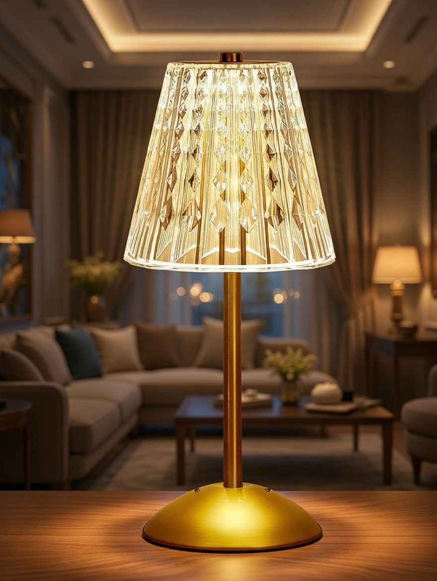Wireless Pleated Table Lamp – Portable LED Accent Light